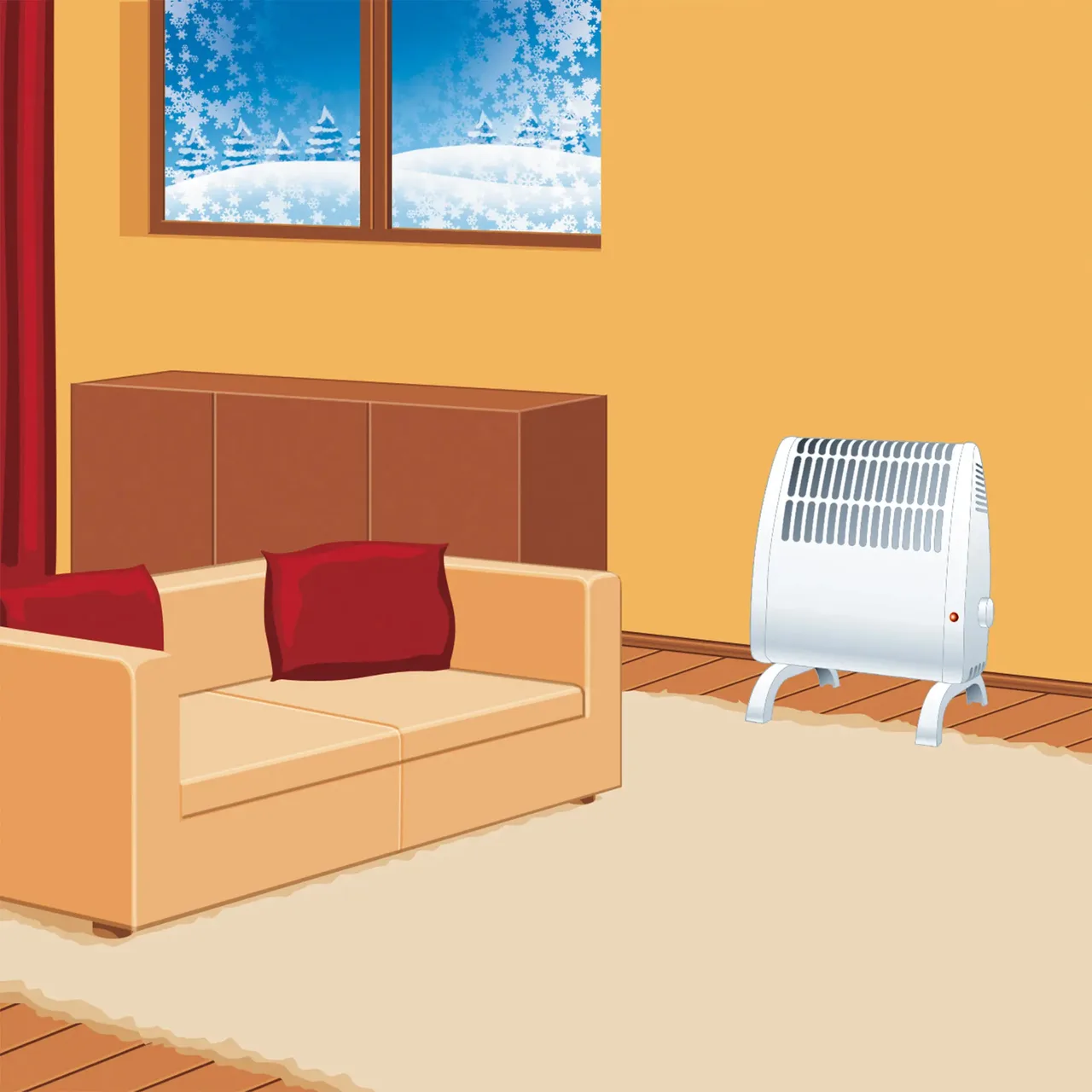 Aeroterma cu senzor anti-inghet, putere 450 W, oprire automata la supraincalzire Home FKM 450 1
